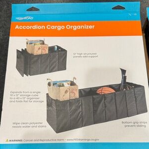 Black Accordion Cargo Organizer